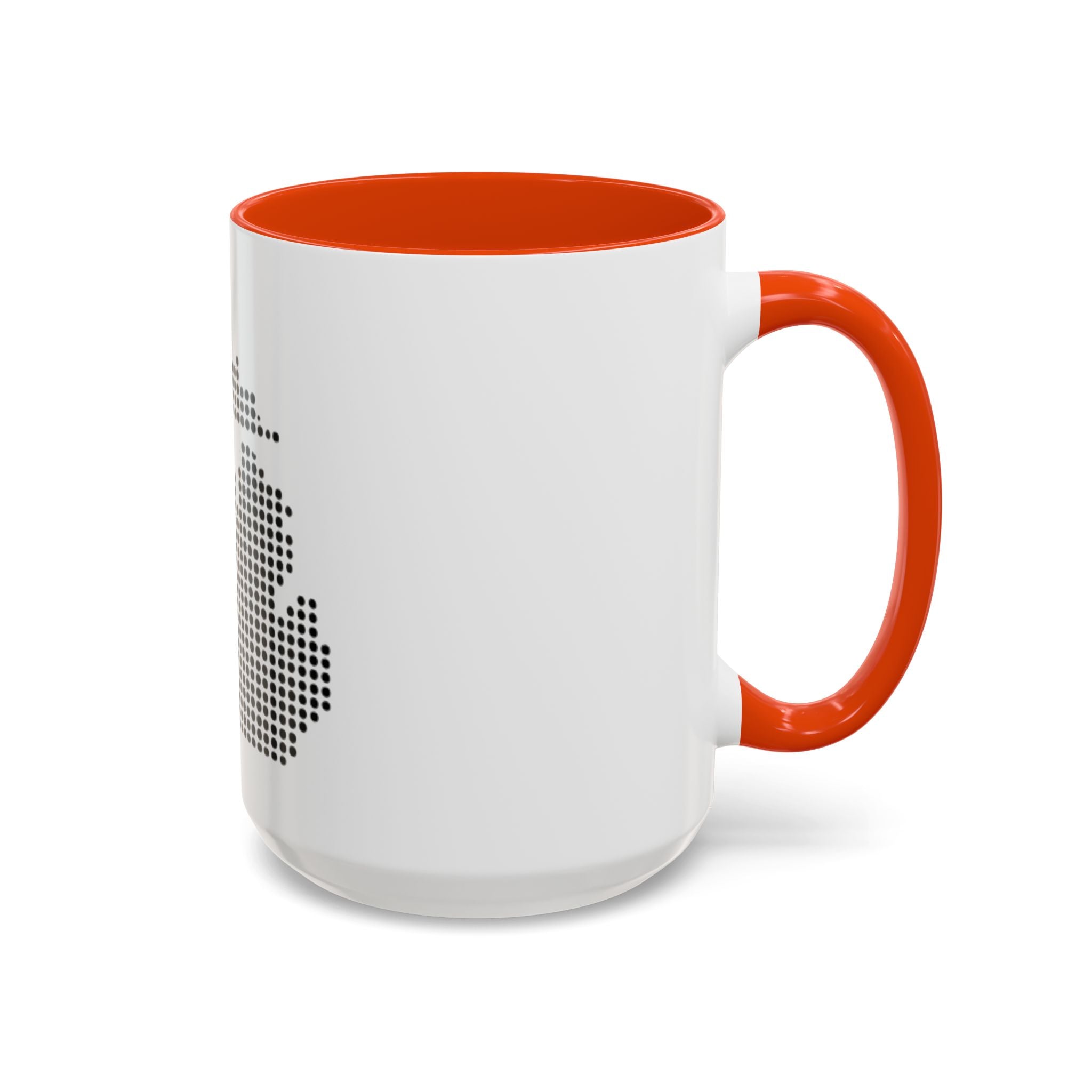 Michigan Dot Map Mug — Modern Minimalist Michigan State Coffee Cup (11oz/15oz)