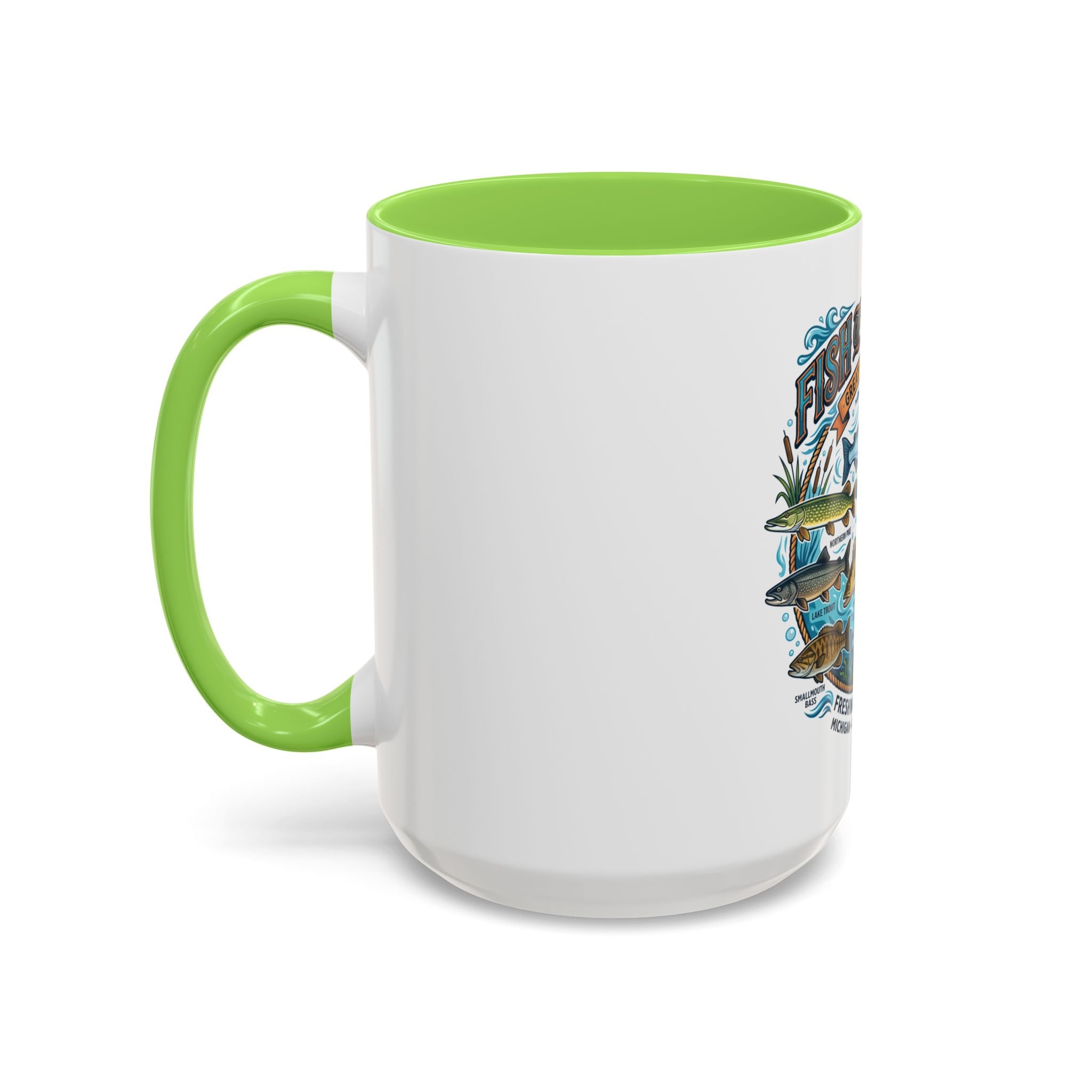 Fish of Michigan Mug — Great Lakes Freshwater Fish Illustration (11oz & 15oz)