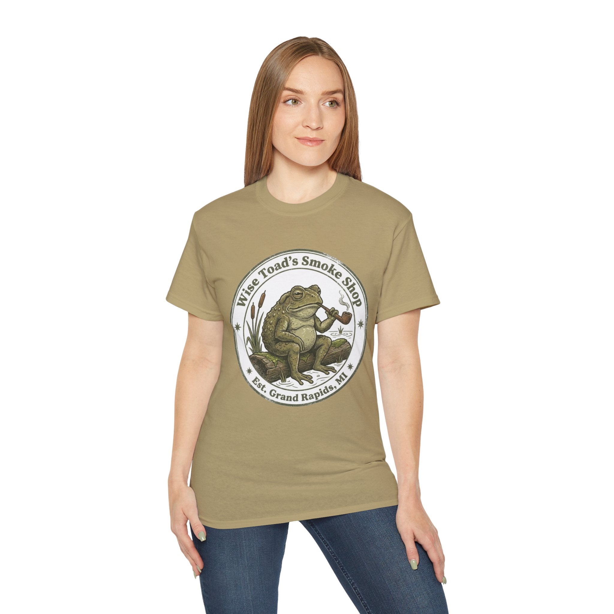 Wise Toad’s Smoke Shop Vintage Frog Logo Tee T-Shirt