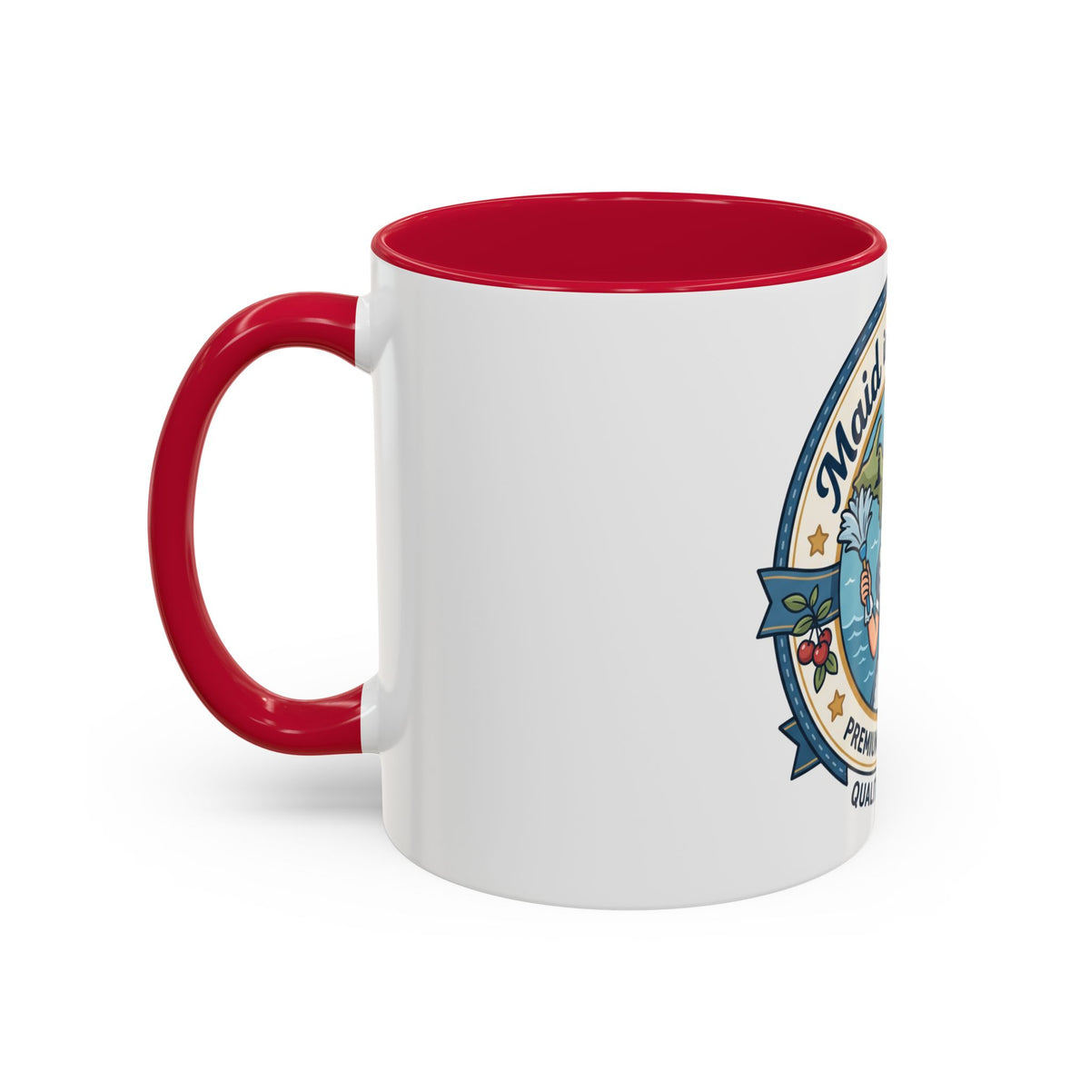 Maid in Michigan Coffee Mug — Retro Housekeeper Logo (11oz/15oz)