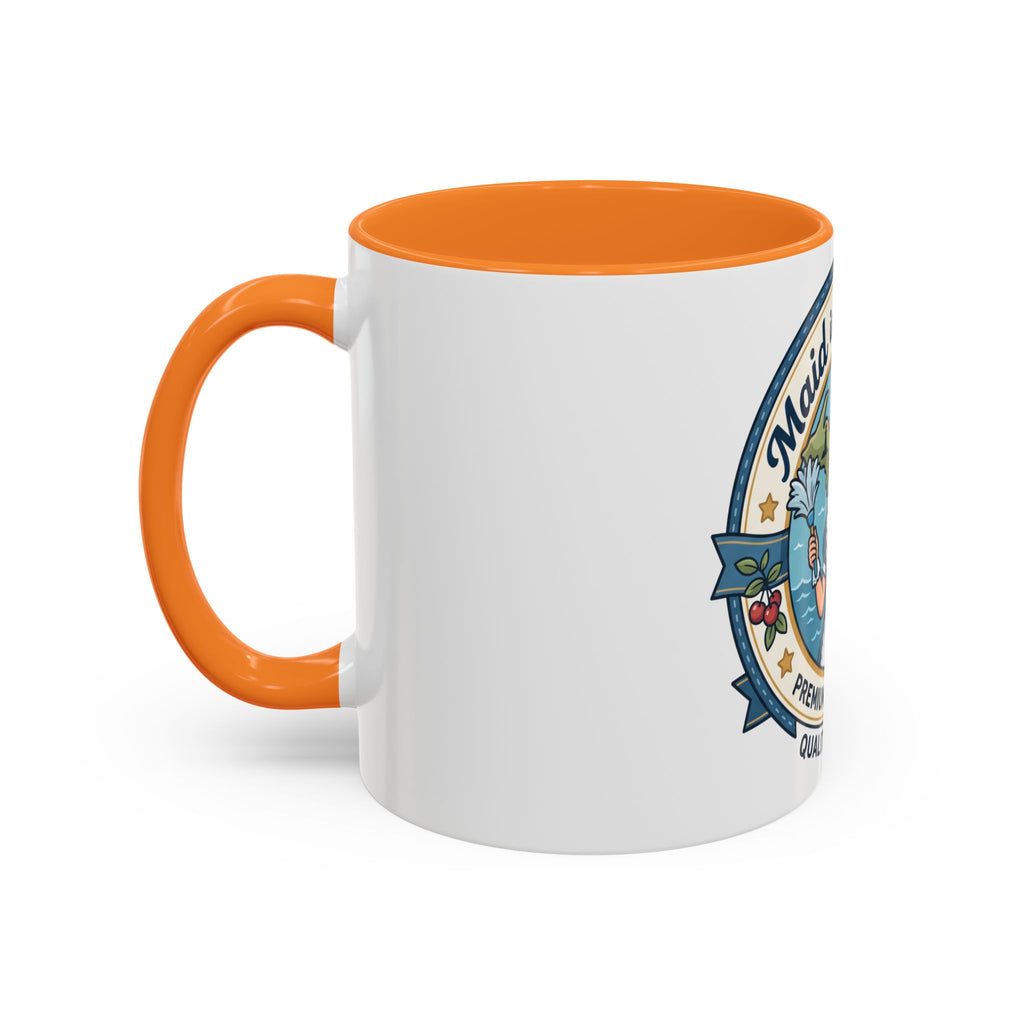 Maid in Michigan Coffee Mug — Retro Housekeeper Logo (11oz/15oz)