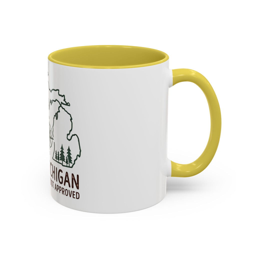 Michigan Bigfoot Approved Coffee Mug — Colorful 11oz/15oz Travel & Camping Gift