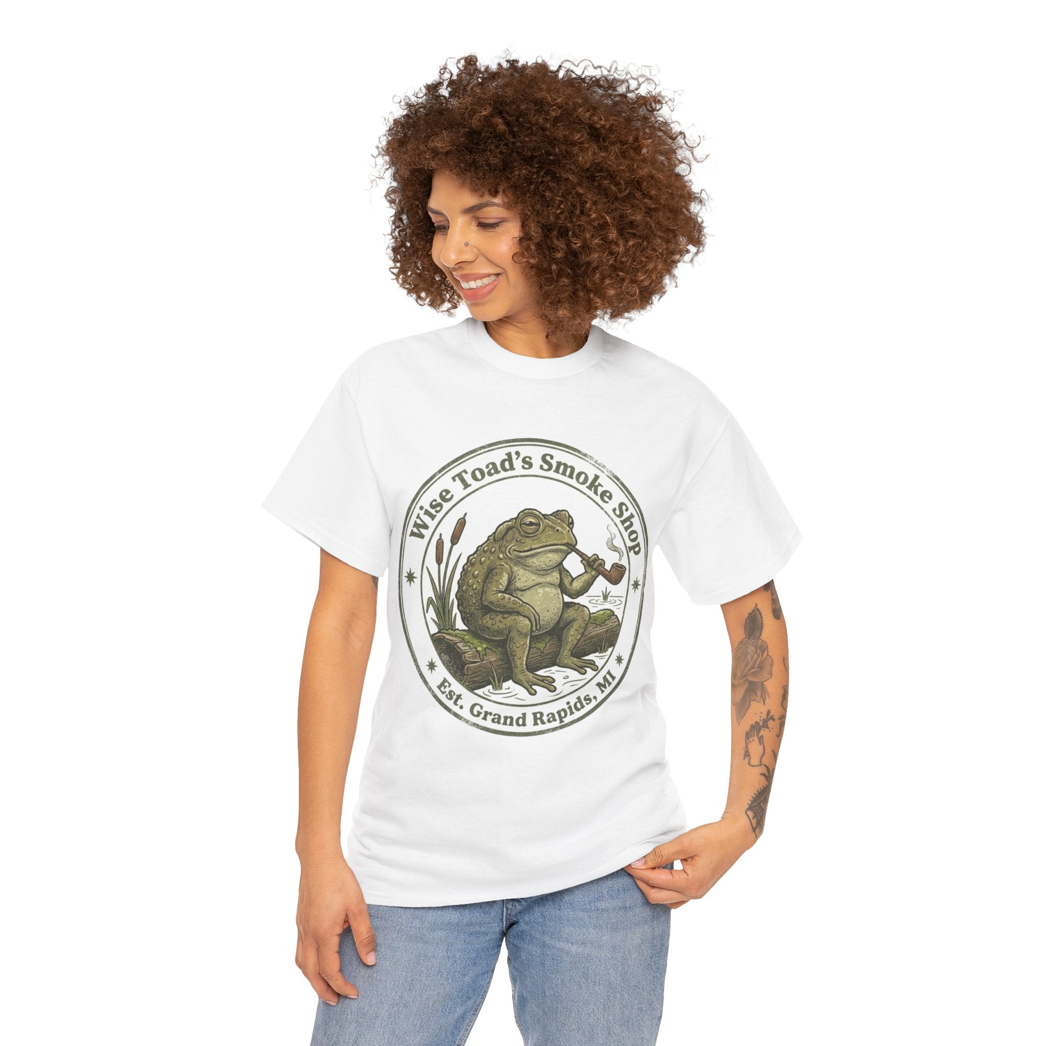 Wise Toad’s Smoke Shop Vintage Frog Logo Tee T-Shirt