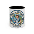 Maid in Michigan Coffee Mug — Retro Housekeeper Logo (11oz/15oz)