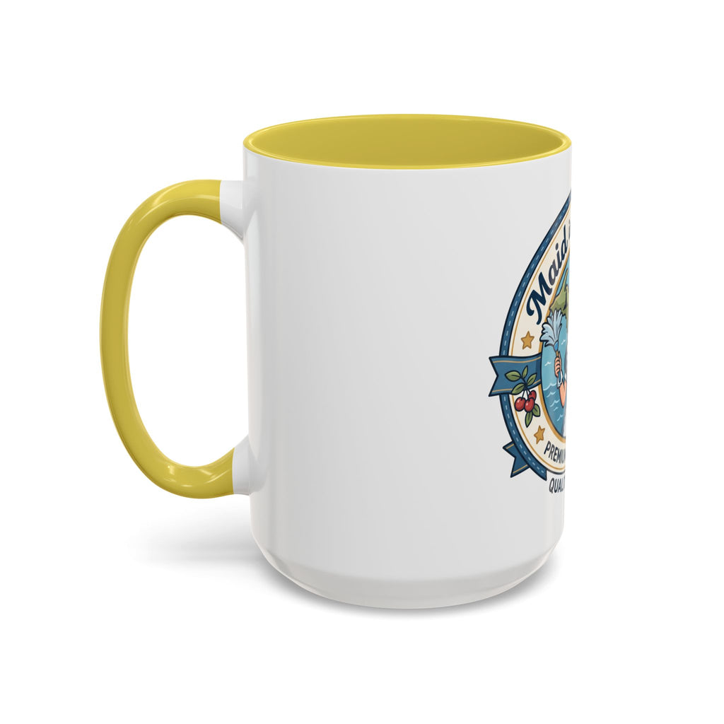 Maid in Michigan Coffee Mug — Retro Housekeeper Logo (11oz/15oz)