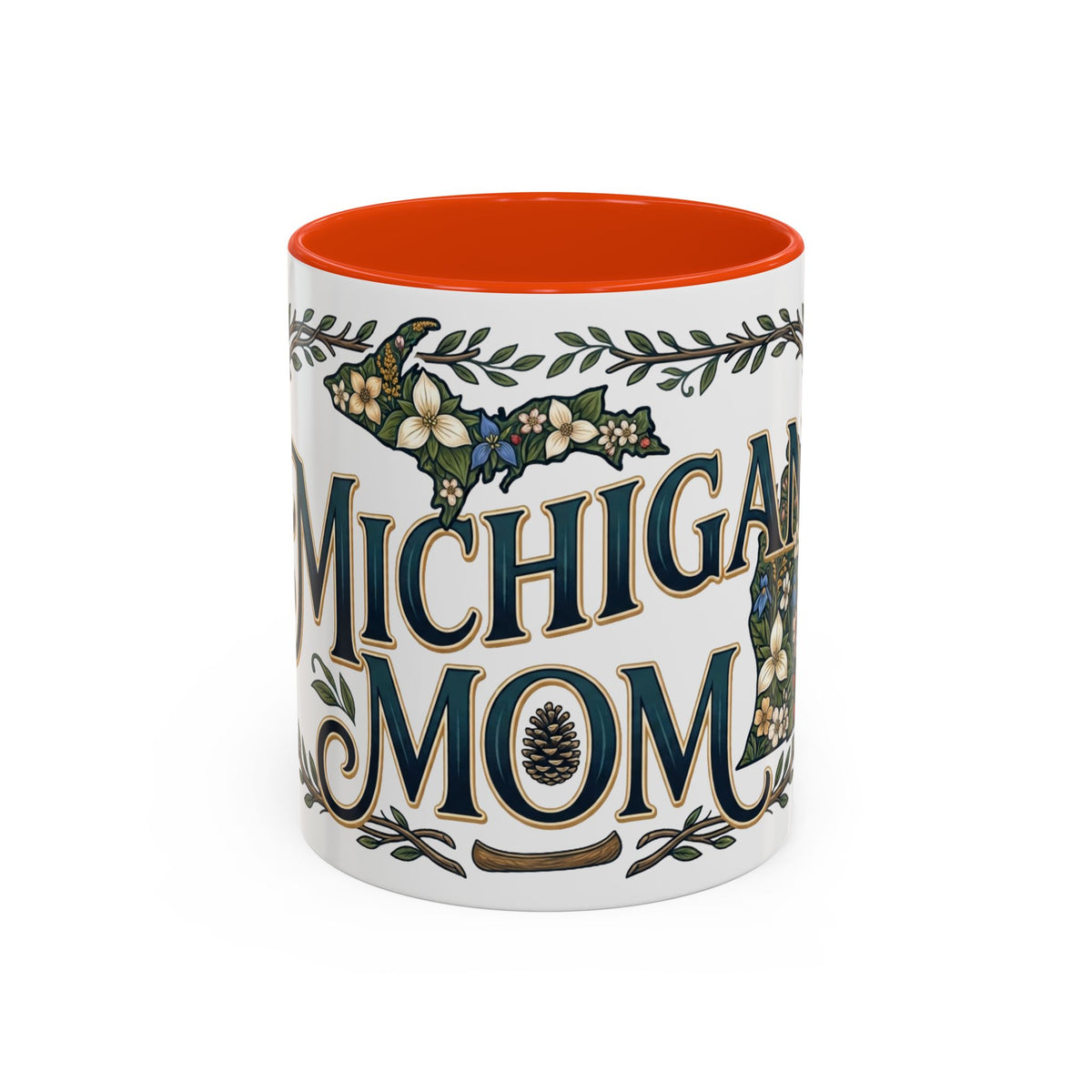 Michigan Mom Coffee Mug — Floral State Pride 11oz/15oz