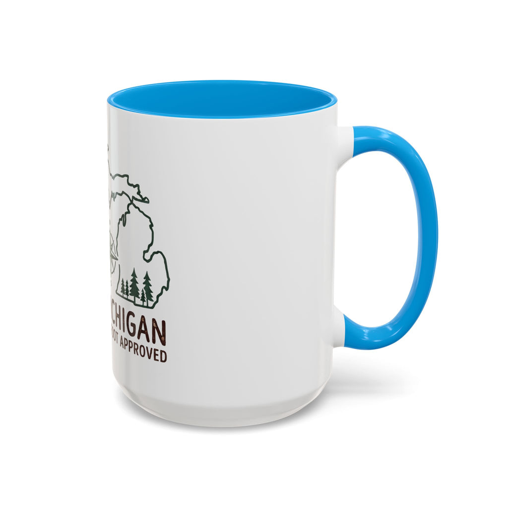 Michigan Bigfoot Approved Coffee Mug — Colorful 11oz/15oz Travel & Camping Gift