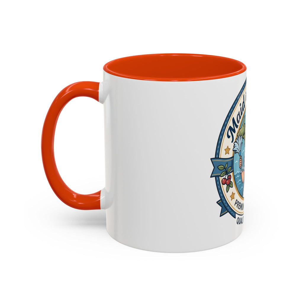 Maid in Michigan Coffee Mug — Retro Housekeeper Logo (11oz/15oz)