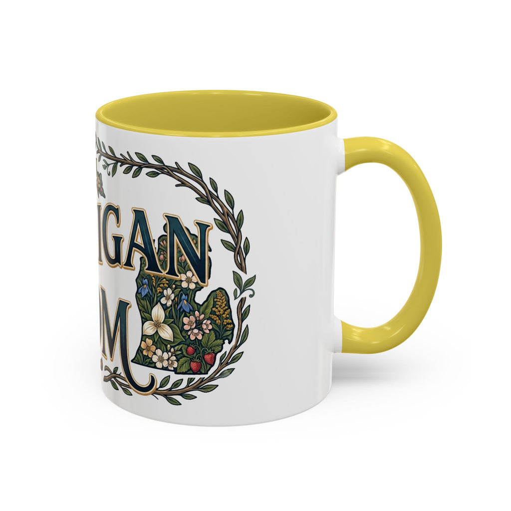 Michigan Mom Coffee Mug — Floral State Pride 11oz/15oz