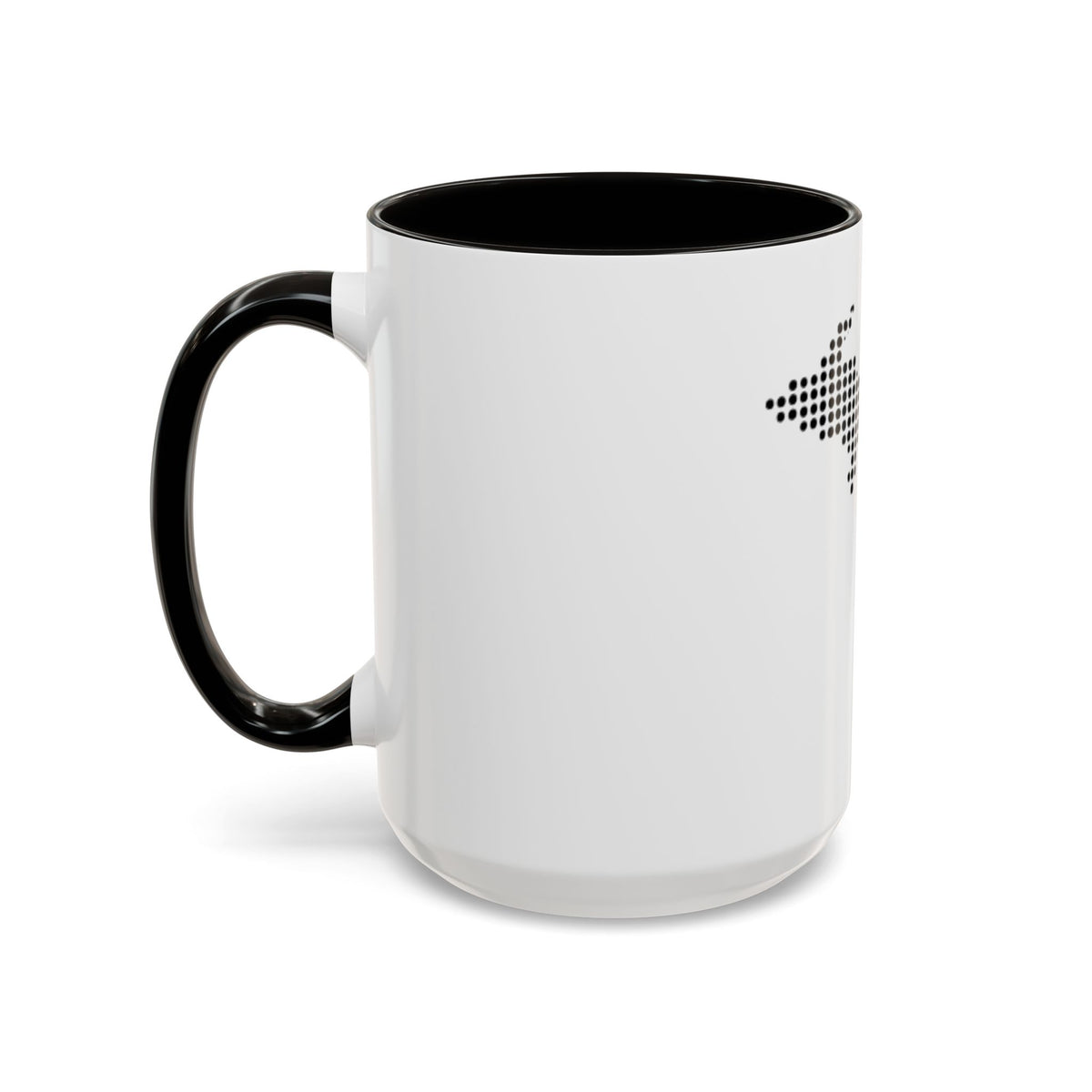 Michigan Dot Map Mug — Modern Minimalist Michigan State Coffee Cup (11oz/15oz)