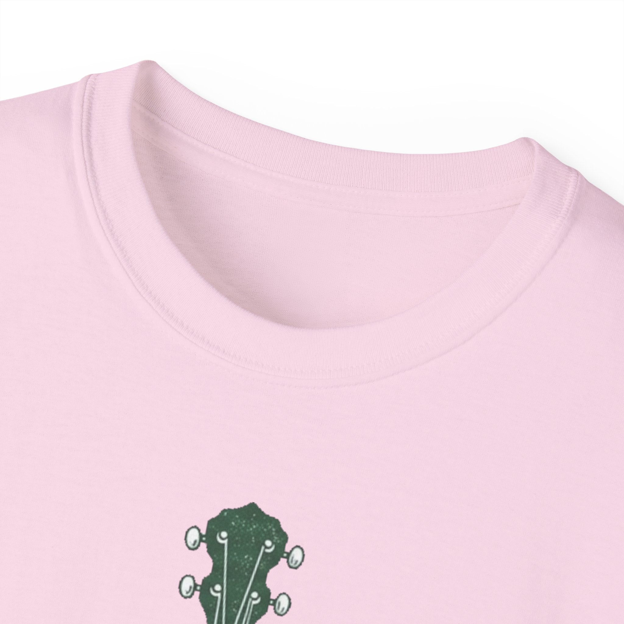 Floral Banjo Tee — Botanical Music Graphic T-Shirt